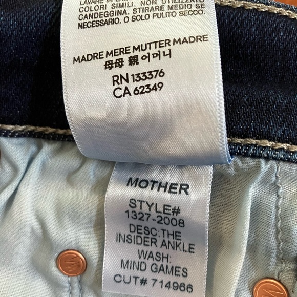 MOTHER The Insider Ankle Mid-Rise Mind Games Bootcut Jean - 28 - Picture 10 of 10
